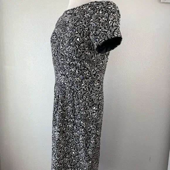 Liz Claiborne Short Sleeve Midi Dress Size 10 EUC - Picture 4 of 10